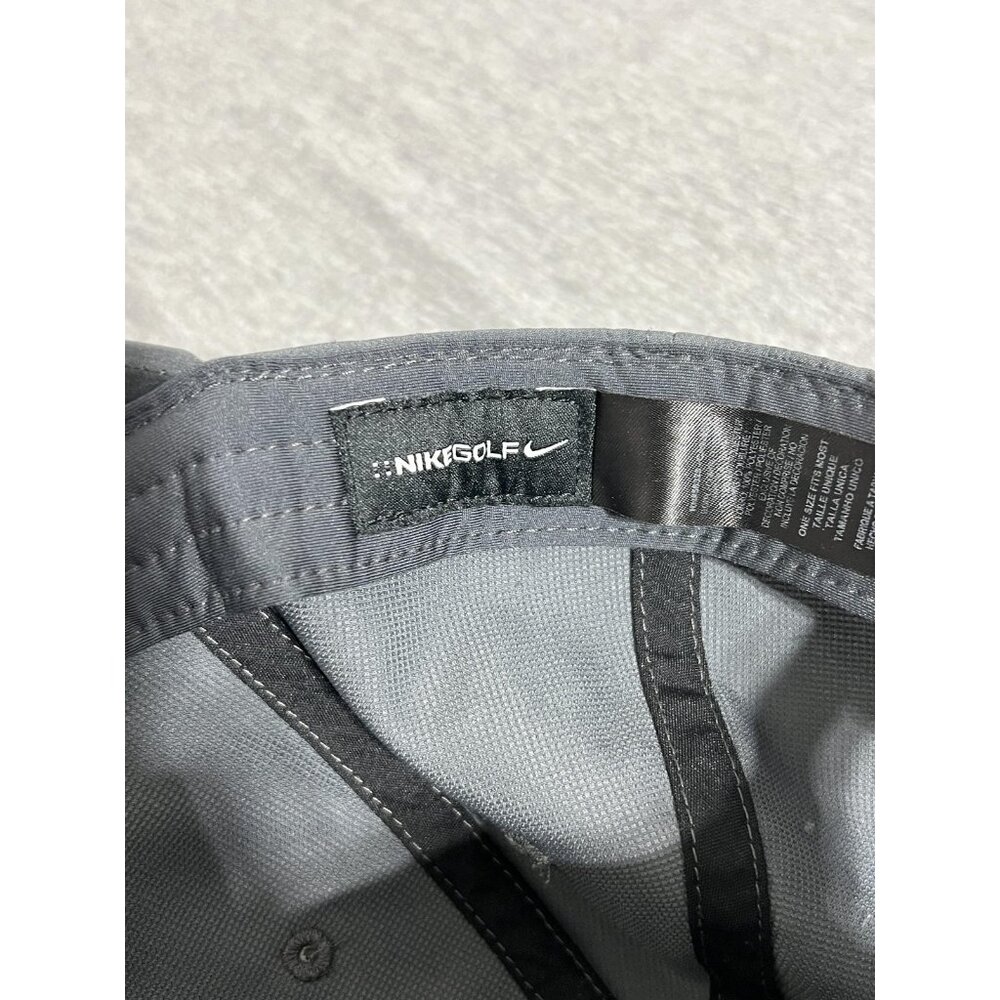 Nike Hat Cap Strap Back Gray Golf Athletic Embroidered Swoosh Mens‎ Lightweight - Picture 6 of 7